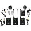 120m Range Dual Mic Kit (AA Battery) 2 Lav, 2 TX, 1 RX