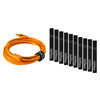 Starter Tethering Kit w/ USB 2.0 Mini-B 8 Pin Cable 15' - Orange