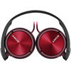 MDR-ZX310AP- ZX Series Headphones with Microphone Full Size , Wired, 3.5 mm Jack - Red