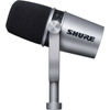 MV7 Cardioid Dynamic Studio Vocal Microphone w / USB and XLR Outputs - Silver