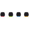 COLORS 3 Set of Color-Coded Windshields, Rings & Tags for Wireless GO & Lavalier II (Set of 4)