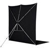 X-Drop Pro Backdrop Kit Rich Black Sweep 8' x 13' Wrinkle-Resistant