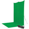 X-Drop Pro Backdrop Kit Chroma-Key Green 8' x 13' Sweep Wrinkle-Resistant