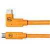 Starter Tethering Kit - 15' USB-C to USB-C, Straight Right, Ties, Guard - Orange