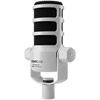 PodMic USB and XLR Dynamic Broadcast Microphone (White)