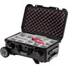 935 Hard Case with Heavy-Duty Wheels and Padded Padded Dividers (28.5L, Black)