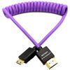 Gerald Undone Braided Coiled High-Speed Mini-HDMI to HDMI Cable (Limited Purple Edition, 12 to 24")