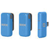 Wireless Micro - 2-Person Ultracompact Microphone System with USB-C Connector (2.4 GHz, Blue)