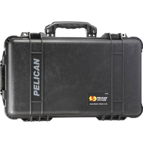 1510 Case Black w/foam w/Retractable Handle & Wheels