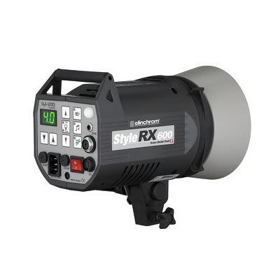 Style 600 RX Flash Head (120V) Dark Grey Housing With Skyport TX, RX Receiver, Umbrella Reflector
