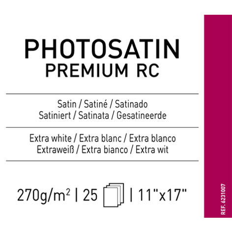 11" x 17" Infinity PhotoSatin Premium RC - 270 gsm - 25 Sheets