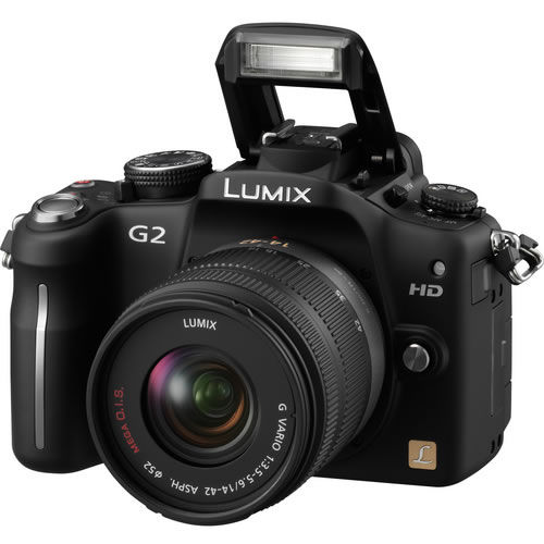 Lumix G2 Micro 4/3 Camera with 14-42mm Mega OIS (Black)