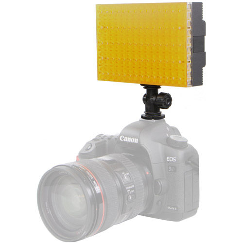CN-B150 LED On-Camera Light with Sony Type F550 Battery, Charger, Hot Shoe Adapter and Filter Set