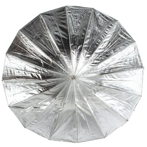 72" Parabolic Umbrella - Black/Silver