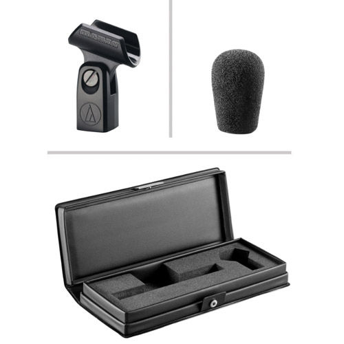 Audio Technica AT4053b Hypercardioid Mic Studio Condenser Includes Stand  Clamp, Windscreen and Carrying Case