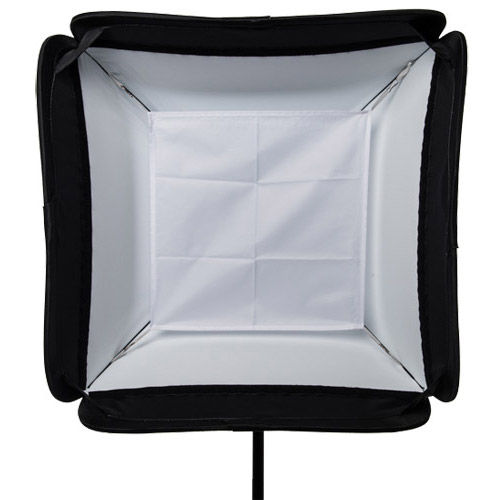 19" x 19" Speedlight Collapsible  Softbox Kit - White with Tilthead Bracket and Medium Light Stand