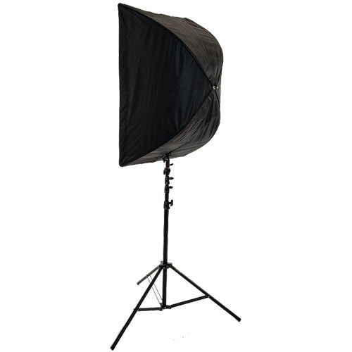 24" x 35" Brolly Box Kit with Dual Flash Holder and Medium 3.0 m Air Cushion Light Stand