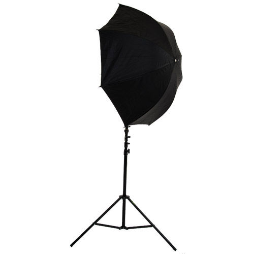 40" Brolly Box - Reflective Umbrella with 7 mm Shaft with Medium Light Stand and Umbrella Holder