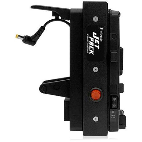 V Mount Jetpack with Bracket, 4-pin XLR Input Option and two P-taps