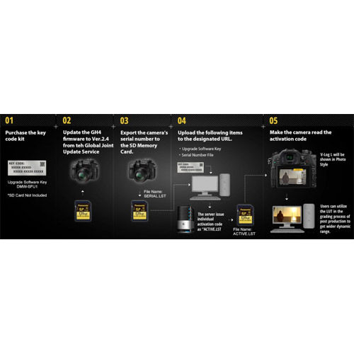 Panasonic DMW-SFU1 V-Log L Function Firmware Upgrade Kit for GH4