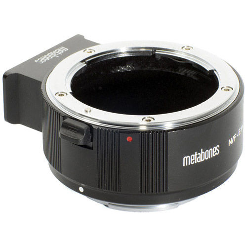 Nikon F to NEX/E-Mount Camera Lens Adapter (Black Matt) II for Full Frame or APSC Sensor Cameras