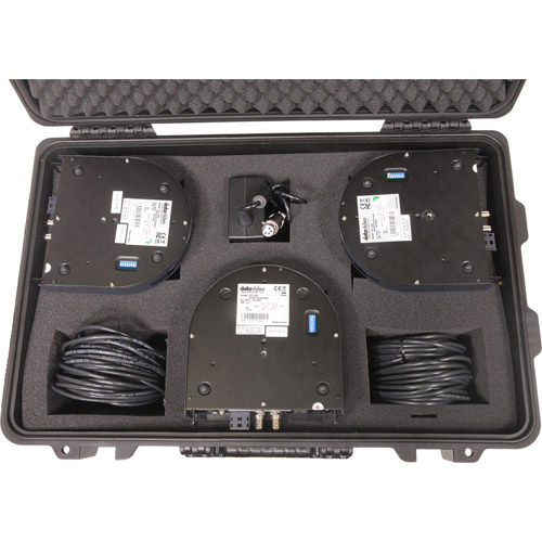 3 x Camera Kit with Rolling Hard Case and Ethernet Cables