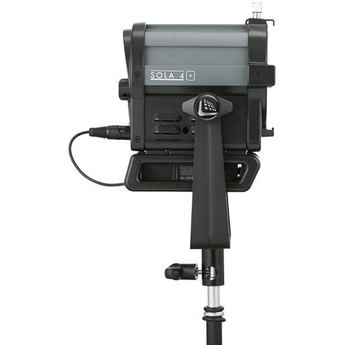 Sola 4+ Daylight Fresnel LED Fixture w/ Maual Yoke and Barn Door