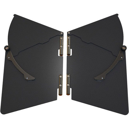 Carbon Fibre Side Flags Pair Flag Mounts With Variable Side Wing