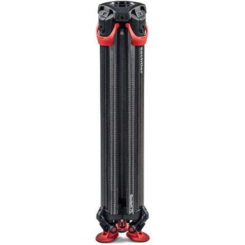 Flowtech 75 Carbon Fiber Tripod With Quick Release Brakes, Mid-Level Spreader And Feet