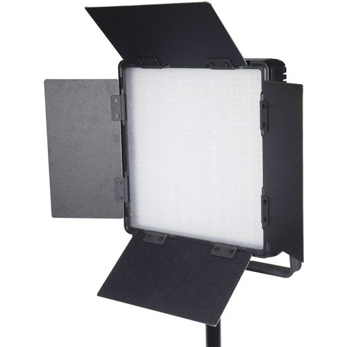 LG-600CSCII LED Light Bicolor with V Mount, Barndoors, WiFi, Diffuser, DC Adapter and Filters