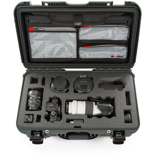 935 Case w/ Sony A7 Custom Foam & Lid Organizer - Olive