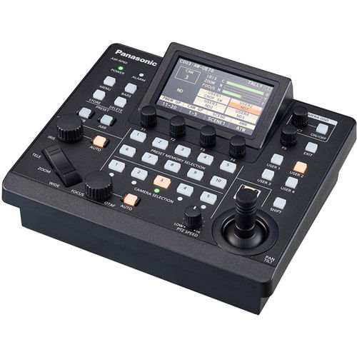 AW-RP60GJ Compact Remote PTZ Camera Controller with PoE GUI Menu Screen for Clear Visibility