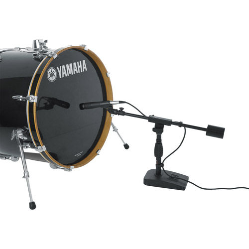 Bass Drum, Amp and Desktop Mic Stand with Boom