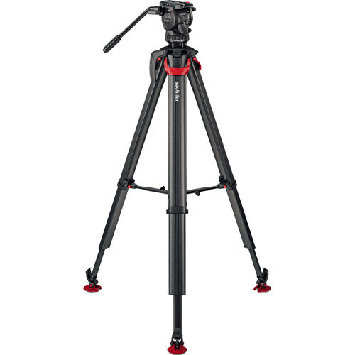aktiv6 Fluid Head (S2064S) + Tripod Flowtech75 MS with Mid-Level Spreader and Padded Bag