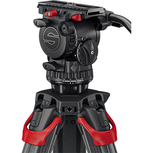 aktiv6 Fluid Head (S2064S) + Tripod Flowtech75 MS with Mid-Level Spreader and Padded Bag