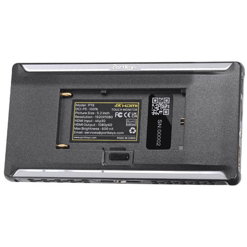 PT6  5.2” 4K HDMI Touchscreen Monitor