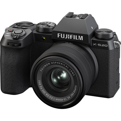 Fujifilm X-S20 Mirrorless Kit Black w/ XC 15-45mm f/3.5-5.6 OIS PZ Lens