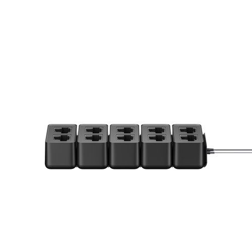 Network enabled charger featuring two individual charging bays and external power supply unit (comp