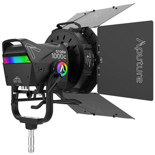 Storm 1000c Cine Kit with Skid Support, Fresnel and Barndoors