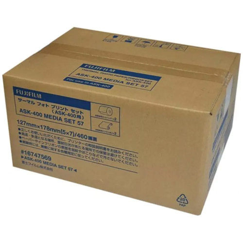 ASK400 Colour Dye Sub Photo Printer w/ Ask400 5x7 Media (460 Prints)