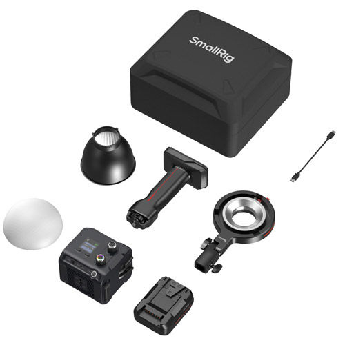 RC 100C COB LED Monolight with Battery Grip Handle (Ink Blue)