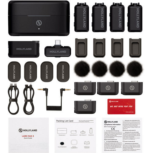 LARK MAX 2 Combo 4-Person Version (Space Gray, w/ Camera RX + USB-C RX) Wireless Microphone