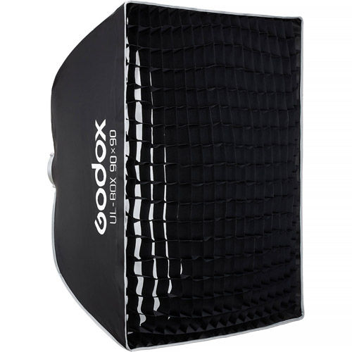 90x90cm Umbrella-Style Softbox Bowens Mt w/Grid