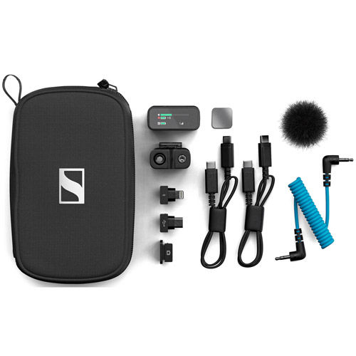 Profile 1-Person Clip-On Wireless Microphone System/Recorder for Camera & Smartphone (2.4 GHz)