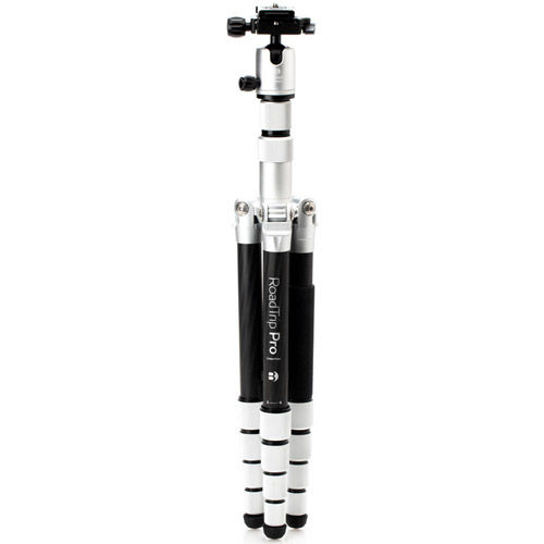 RoadTrip Pro Carbon Fiber Tripod Kit (Silver)