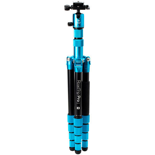 RoadTrip Pro Aluminum Tripod Kit (Pacific Blue)