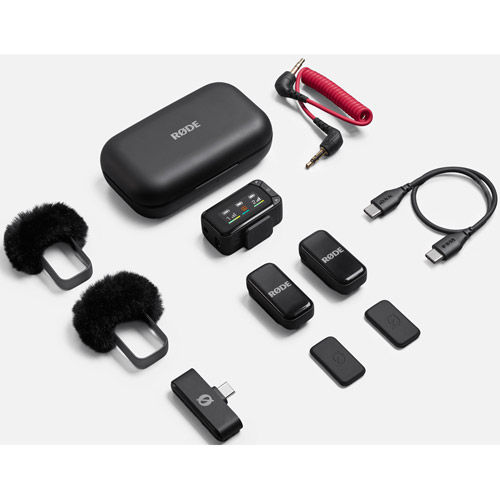 Wireless Micro 2-Person Ultracompact Microphone Pro System for Cameras and Mobile Devices