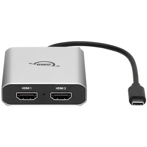 USB-C Dual HDMI 4K Display Adapter with DisplayLink