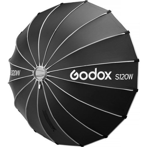 Bowens Mount Umbrella-Style Easy Lock Softbox (Black/White, 47.2")