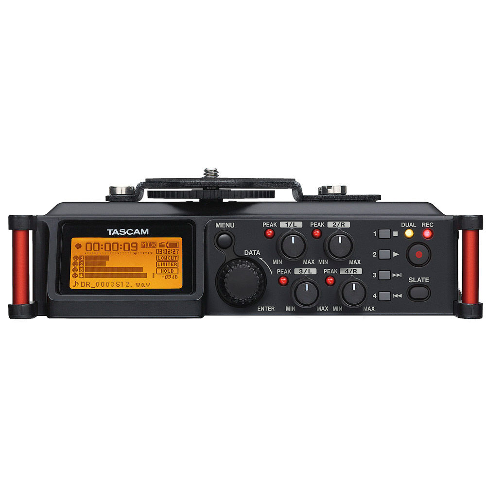 Tascam DR-70D 6-Input / 4-Track Multi-Track Field Recorder with